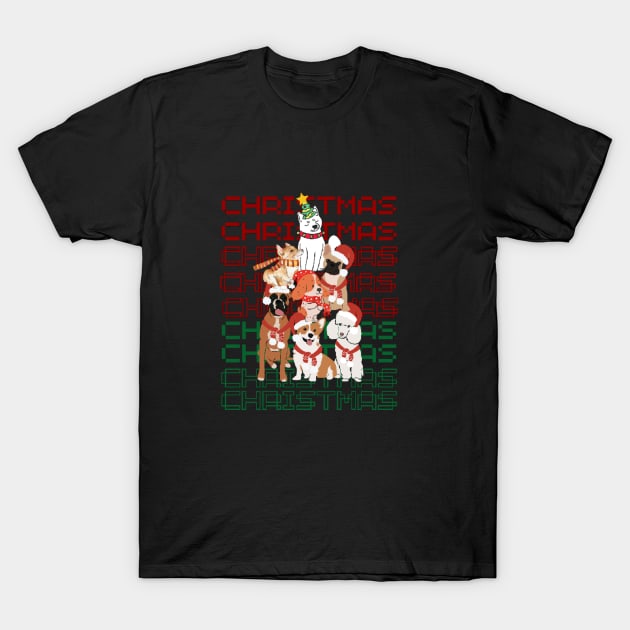 Merry christmas y all - dogs pets T-Shirt by AWhouse 